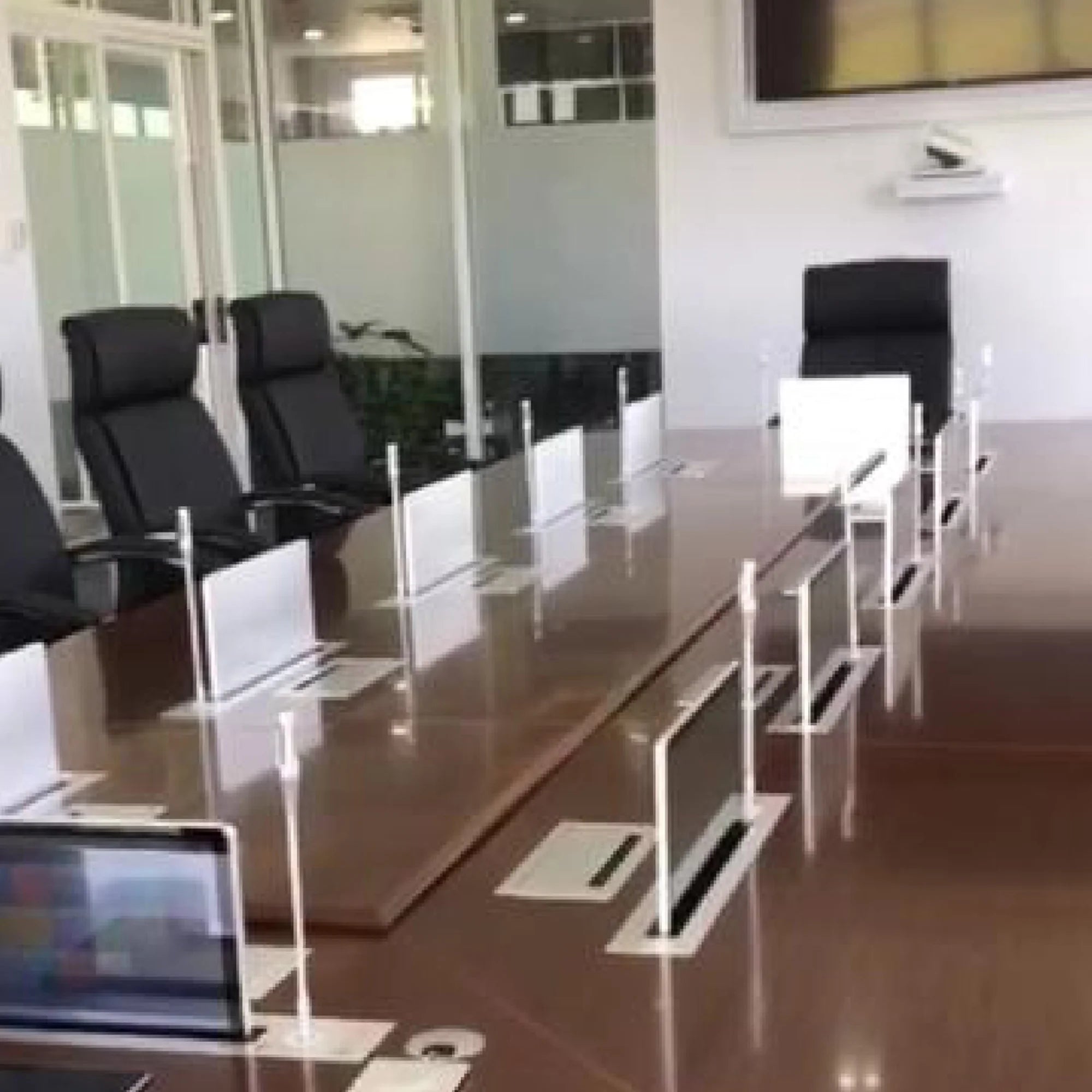 BLM173 Motorlu Monitör Kaldırmalı Toplantı Masası İstanbul Ofis Mobilya
