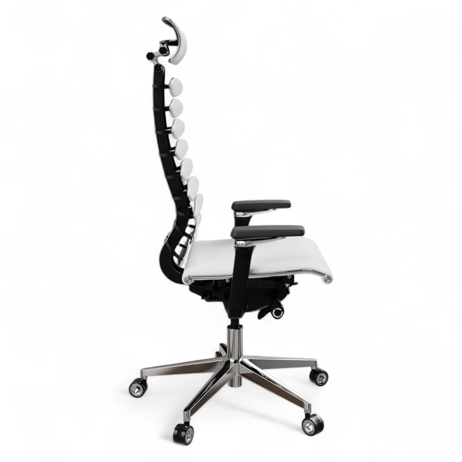Silla ejecutiva anatómica con estructura metálica y ecualizador