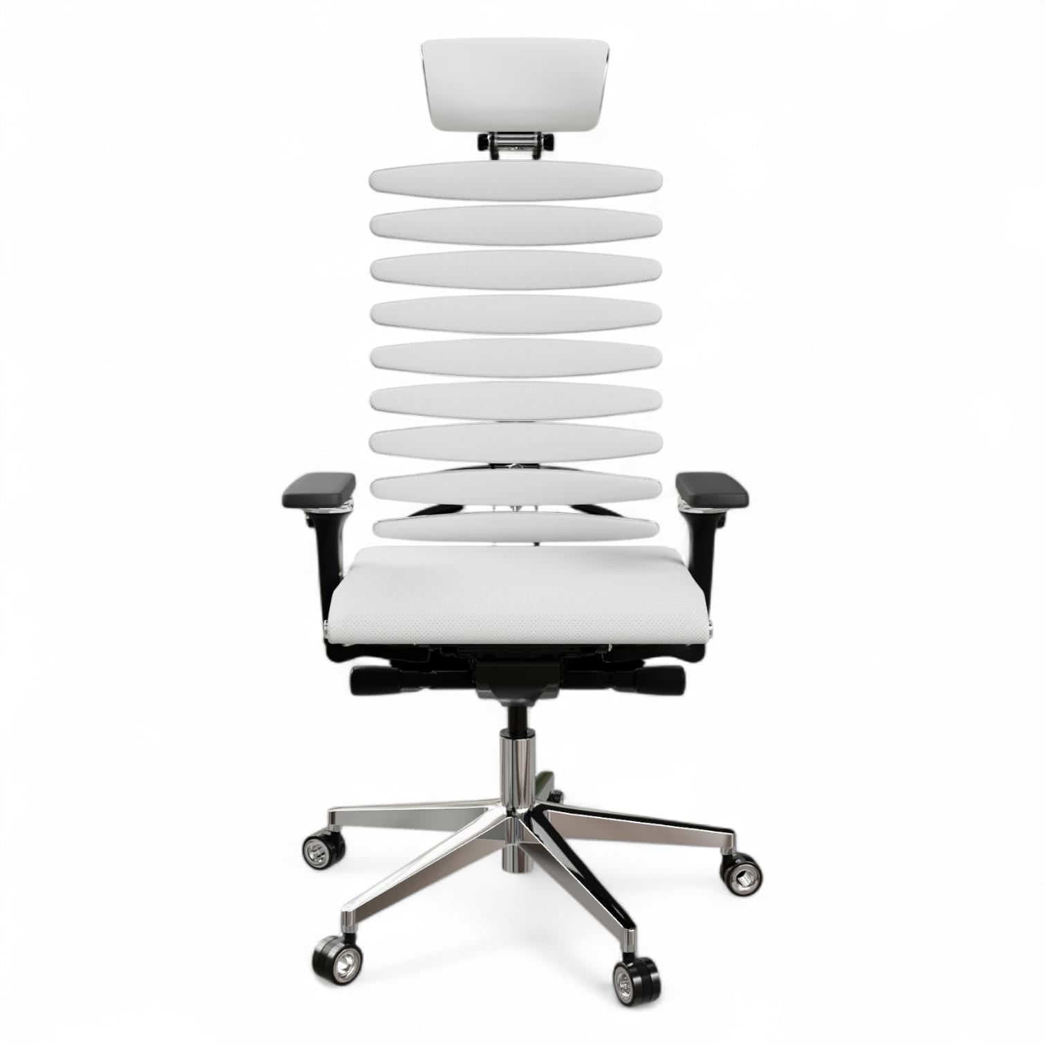 Silla ejecutiva anatómica con estructura metálica y ecualizador