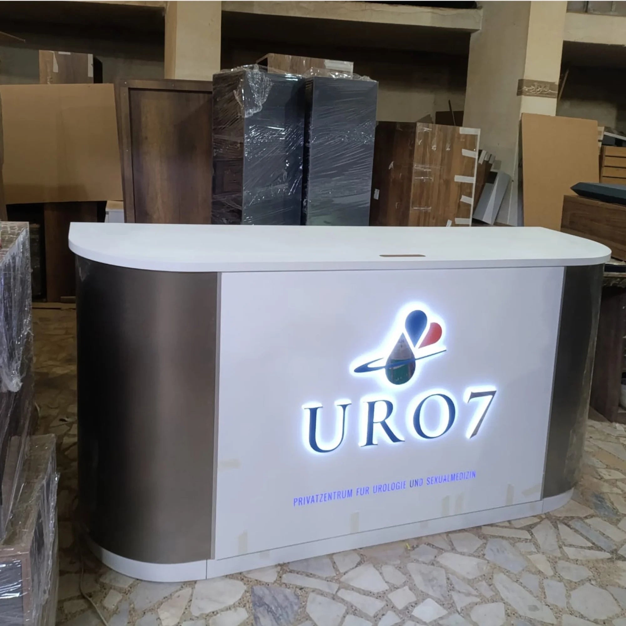 Karşılama Bankosu Almanya URO7 İstanbul Ofis Mobilya