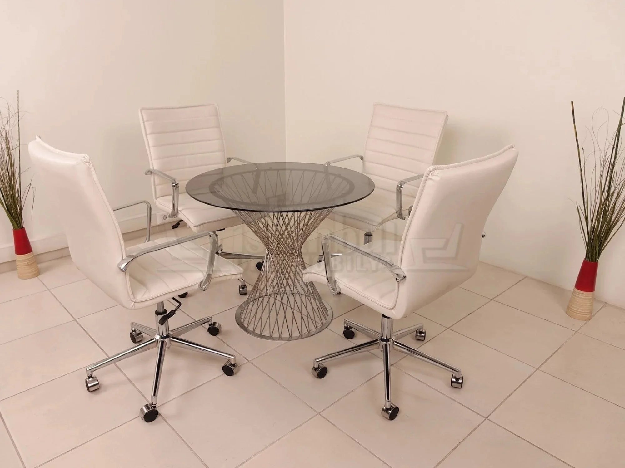 Cam Toplantı Masası Perla İstanbul Ofis Mobilya