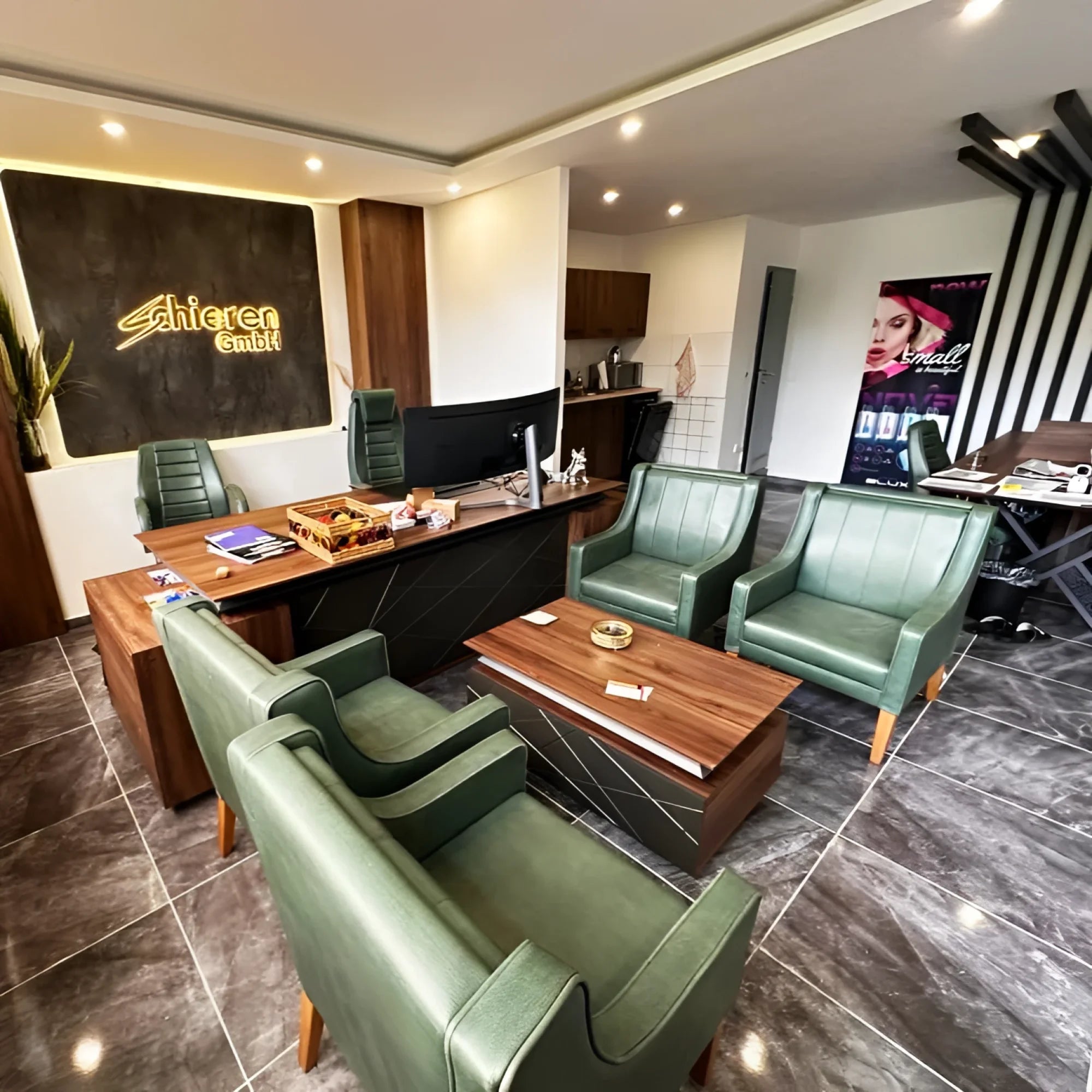 Ofis Duvar Dekorasyon 3D Led Logo Çalışması İstanbul Ofis Mobilya