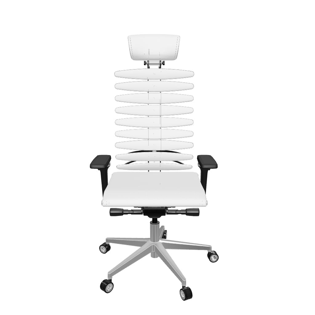 Silla ejecutiva anatómica con estructura metálica y ecualizador