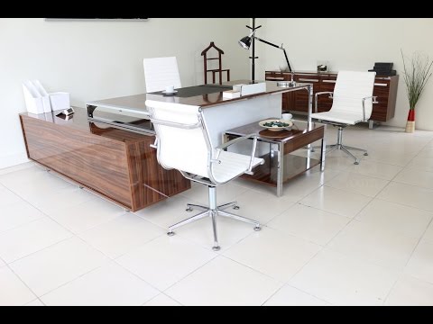 مكتب تنفيذي من بورشه مع أرفف 220x100