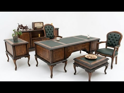 Set de birou executiv clasic din lemn
