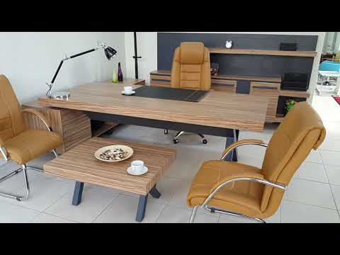 S Робочий стіл керівника класу з полицями Samba Anthracite